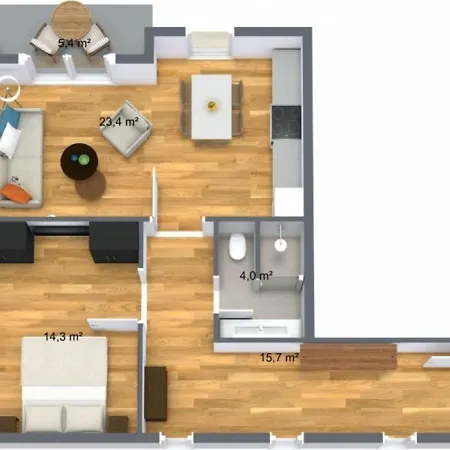 4hafenzeiten - Ferienwohnung Nie 4 Else Apartament